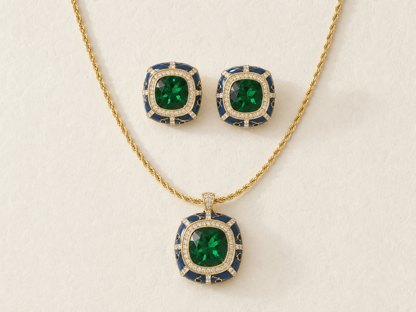 Emerald Green jewellery set