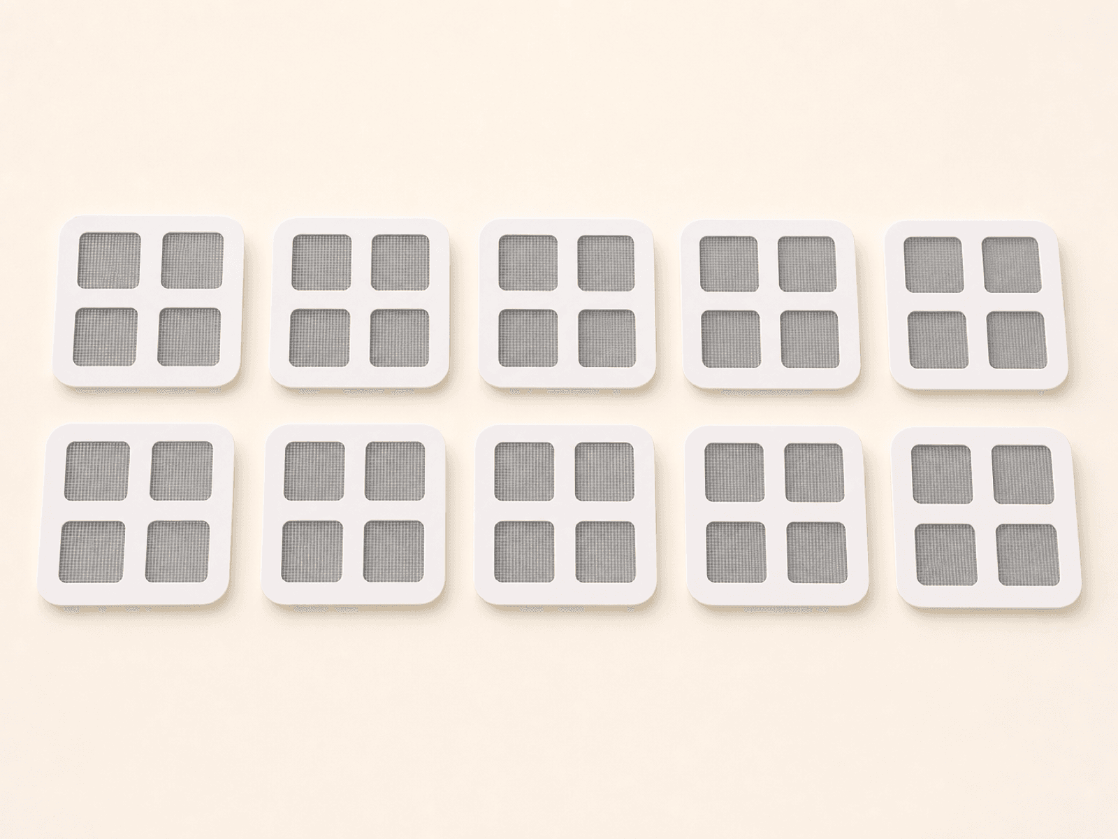 10-Pack Self-Adhesive Drain Mesh Stickers - 10-Pack